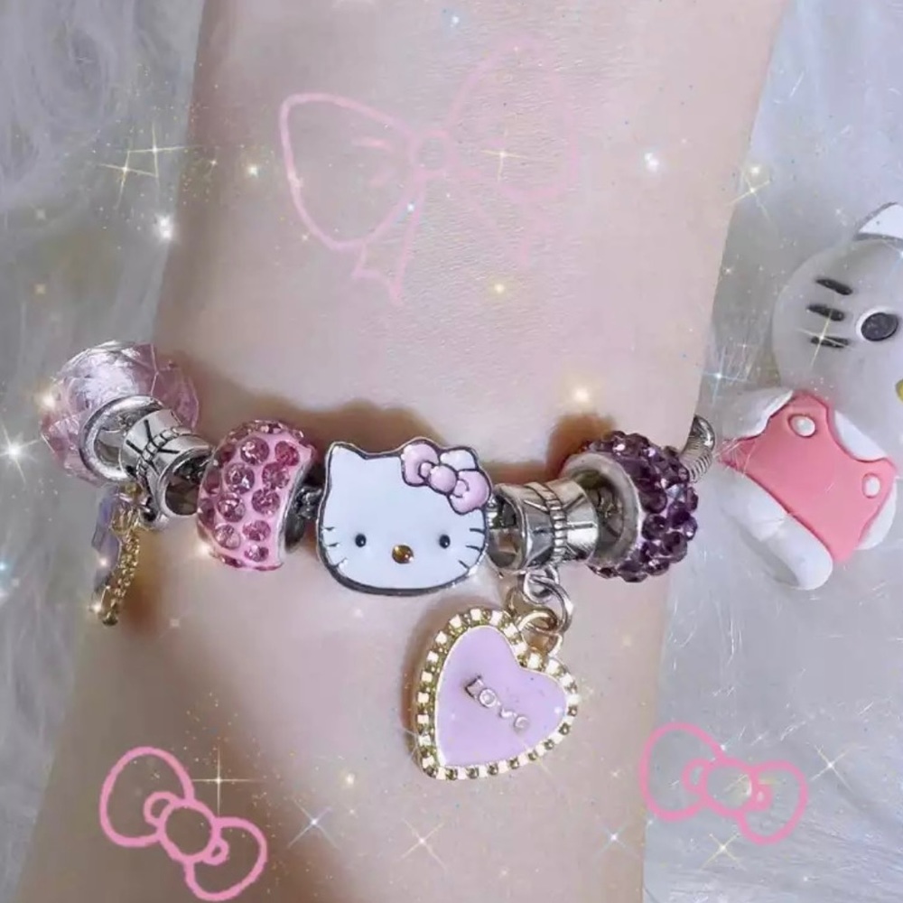 Hello Kitty Theme Charm Bracelet